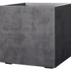 DEROMA MILLENIUM 208-620 PLANTEKASSE PLASTIK ANTRACITGRÅ 49X49X49CM