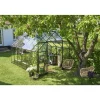 HALLS QUBE+ 812 DRIVHUS EKSKL. SOKKEL 3 MM HÆRDET GLAS SORT 9,9 M2