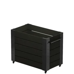 PLUS CUBIC BLOMSTERKASSE SORT 70 X 50 X 87 CM