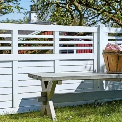 PLUS DECORA HEGN FUNGICIDBEHANDLET & GRUNDMALET 2 GANGE HVID 180 X 95 CM