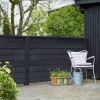 PLUS KLINK PROFILHEGN TRYKIMPRÆGNERET OG GRUNDMALET SORT 174 X 129 CM