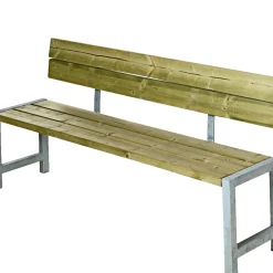 PLUS PLANKEBÆNK NATUR 176 CM