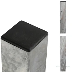 PLUS STÅLSTOLPE VARMGALVANISERET STÅL 8 X 8 X 268 CM