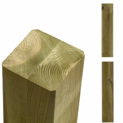 PLUS STOLPE TRYKIMPRÆGNERET NTR KLASSE A NATUR 9 X 9 X 98 CM