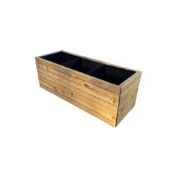 UPYARD PLANTEKUMME TRYKIMPRÆGNERET TRÆ BRUNBEJDSET 36,5×36,5×35 CM